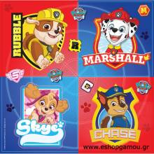 Χαρτοπετσέτες Πολυτελείας Paw Patrol 33εκ.(16τεμ)