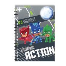 Τετράδιο Σπιράλ 17Χ25 PJ Masks Γκρί 2 Θεμάτων (64 Φύλλα)