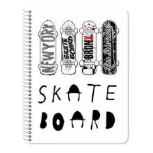 Τετράδιο Σπιράλ A4 Skate Board 4 Θεμάτων (120 Φύλλα)