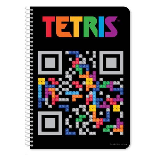 Τετράδιο Σπιράλ A4 Tetris QR Code 2 Θεμάτων (60 Φύλλα)