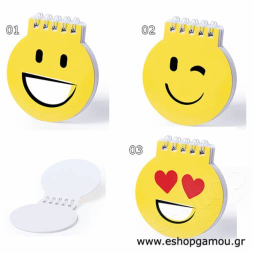 Μπλοκάκι με Φατσούλες Emoji 9Χ8εκ.