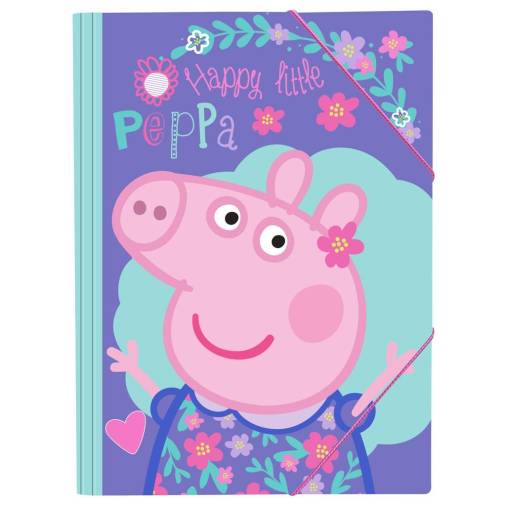 Φάκελος Peppa Pig με Λάστιχο 25Χ35εκ.