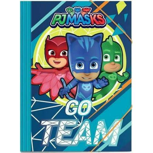 Φάκελος Pj Masks Go Team με Λάστιχο 25Χ35εκ.