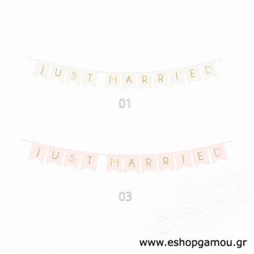 Διακοσμητική Γιρλάντα Just Married (1,55μ)